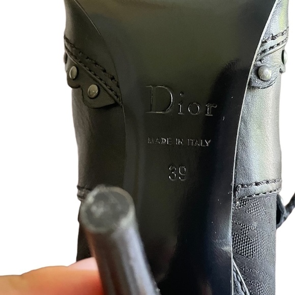 Dior Vintage Booties Black Leather - Picture 14 of 15